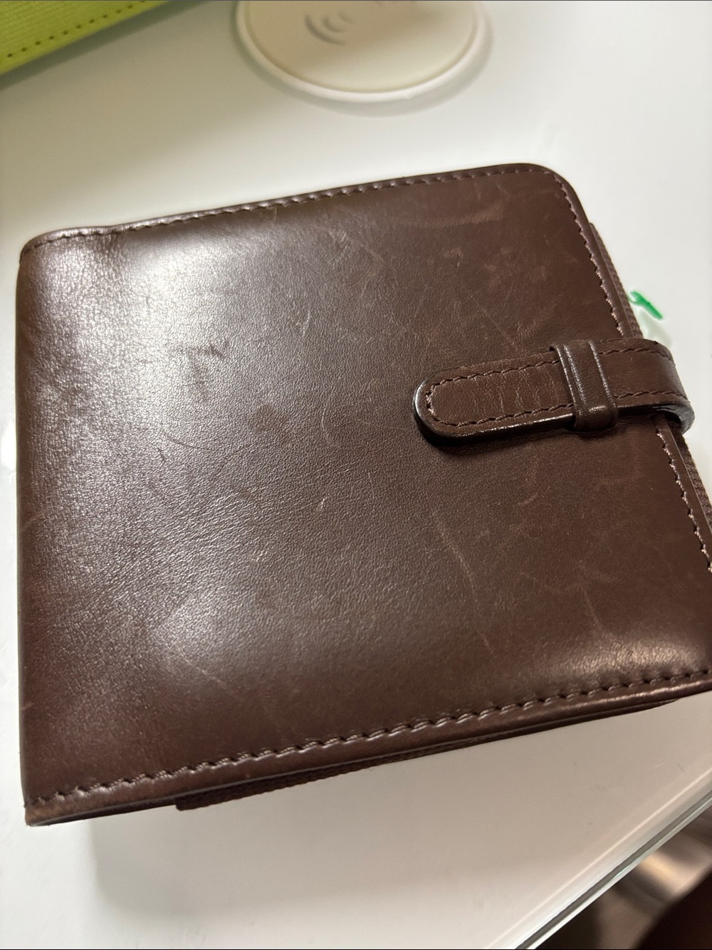 Coach Brown Leather Key & Card Holder Wallet